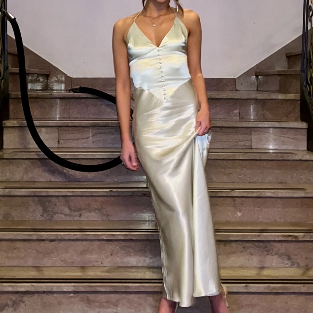 Bardot Zelda Sleeveless Slip Dress - Pistachio